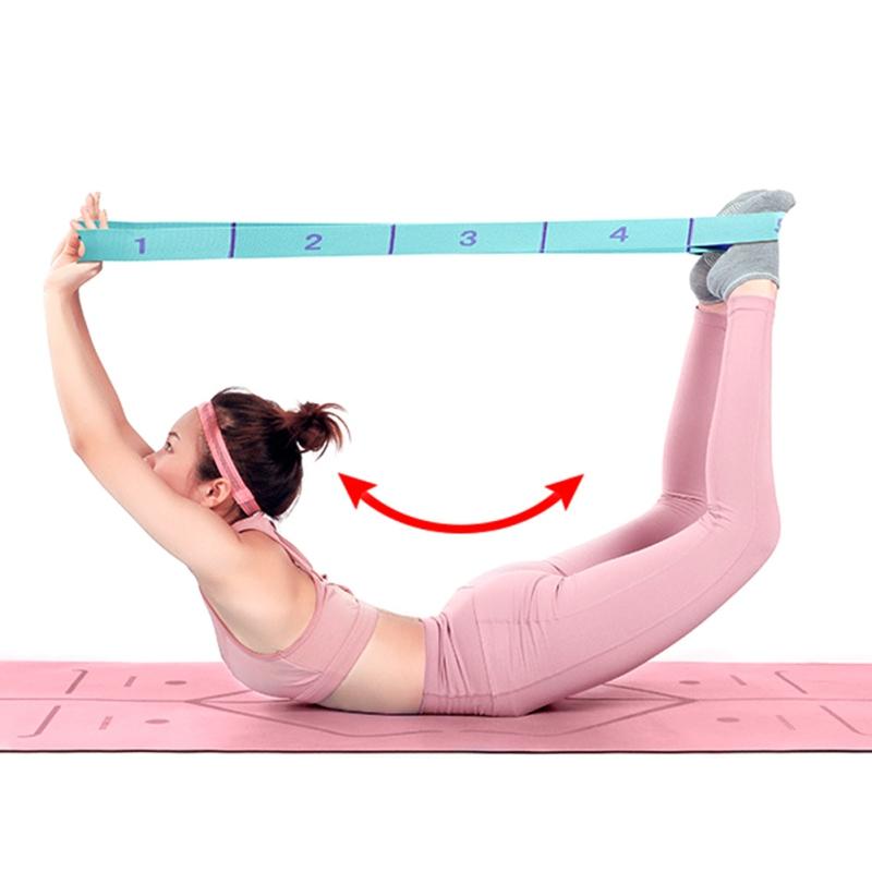 Ремень для йоги Pull Strap Latex Elastic Latin Dance Stretching Band Loop Yoga Pilates Fitness Exercise Resistance Bands