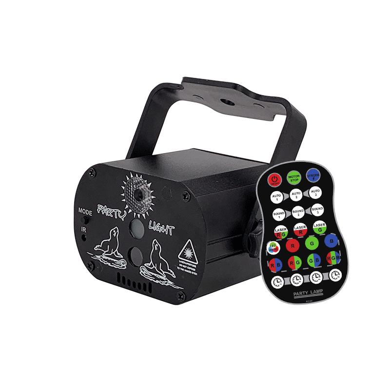 LED Seven-Color Outdoor Mini Laser Stage Light with USB for Disco, Christmas, and Starry Sky Projections