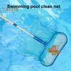 Скиммерная сетка для бассейна с регулируемой телескопической алюминиевой опорой Простая установка Скиммерная сетка для бассейна Грабли с ультратонкой сеткой Скиммер для листьев бассейна