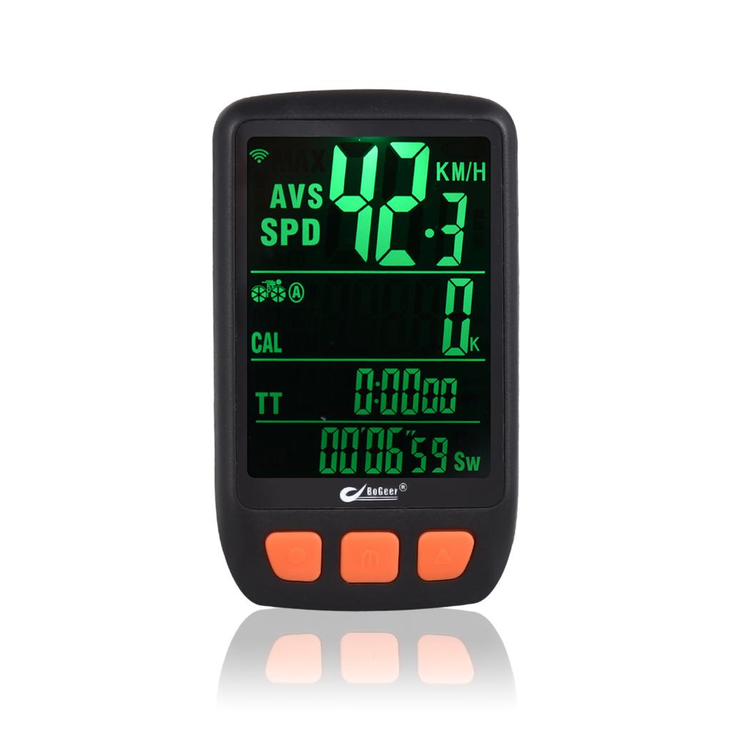 Bicycle Cycling Computer Wireless Digital Bike Speedometer Odometer with Rechargeable Battery