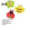 3Pcs Suction Spinner Toy Insect Shape Sucker Spinner 360 Degrees Rotating Silicone Teether for Highchairs
