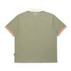 MALBON GOLF Color Block Point Polo Shirt Khaki (Man)