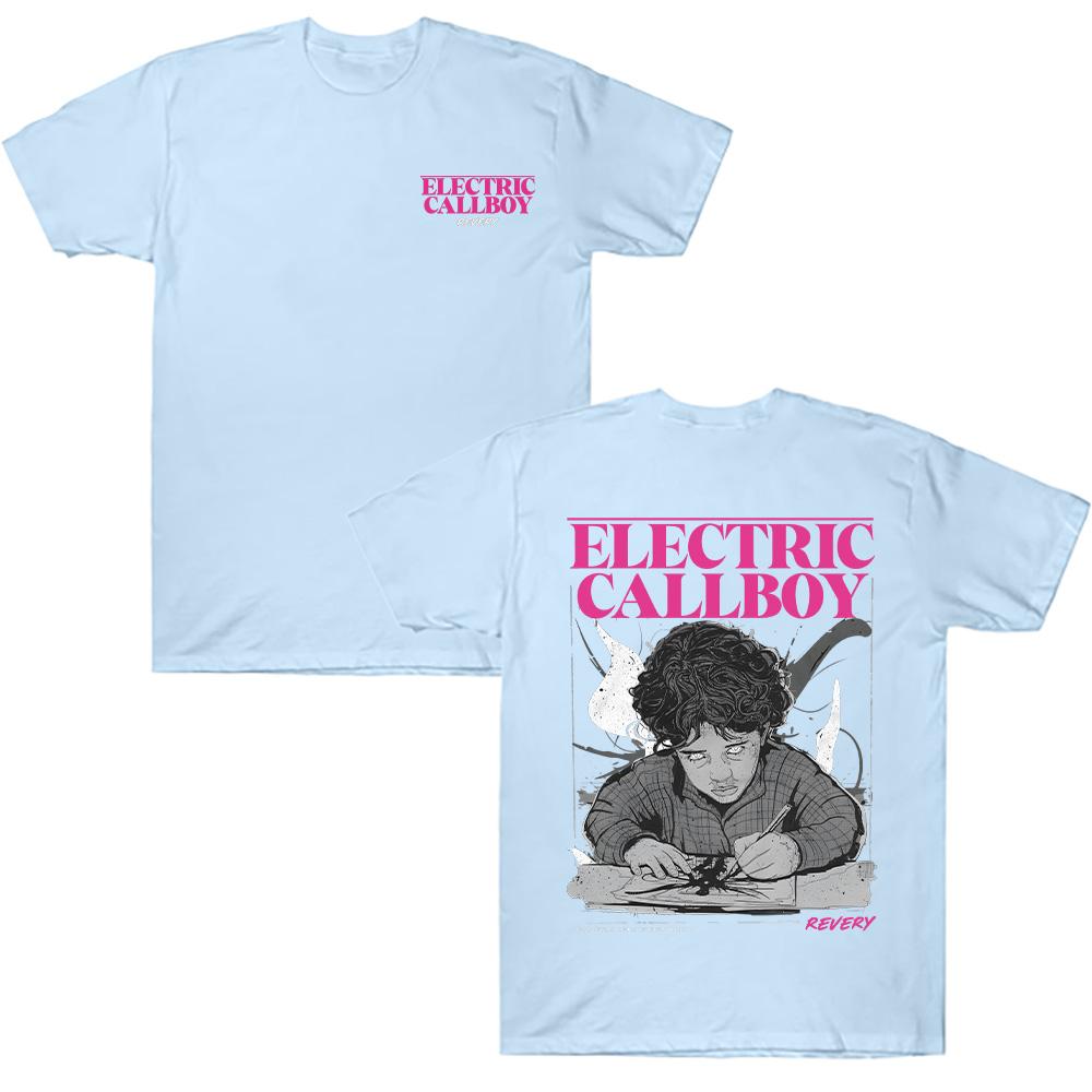 Футболки Electric Callboy Revery Paint Модный принт Топ Футболка Лето Новинка Легкая и Тонкая Мужская Женская Футболка С Коротким Рукавом Хлопковые Футболки