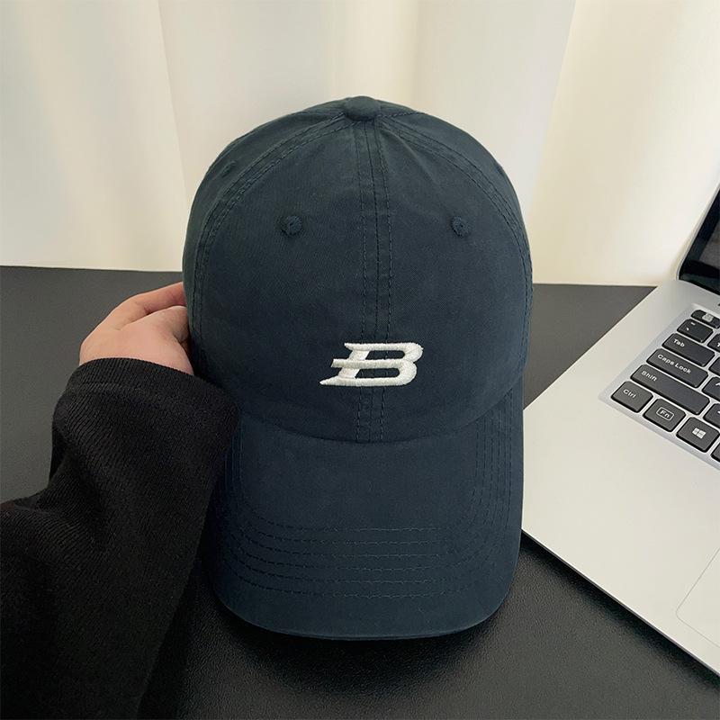 Letter Embroidered Baseball Cap Children's Summer Outdoor Wide Brim Versatile Sun Hat Showing Face Small Sun Protection Peaked Cap Men