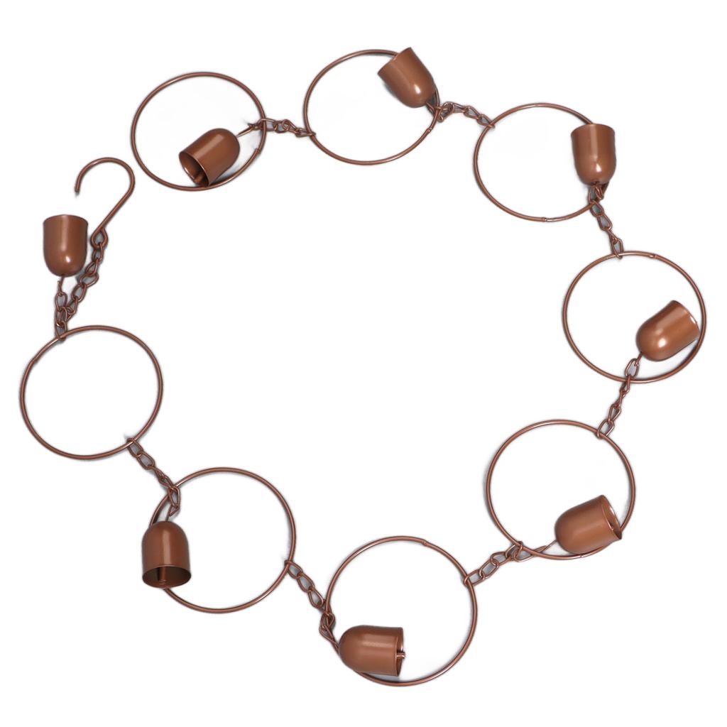 Hanging Rain Chime Metal Beautiful Sound Decorative Bell Shaped Rain Chain for Gutter Drainage