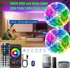 Светодиодные ленты для комнаты Умная Wifi светодиодная лента Alexa 5050 RGB Светодиодная лента 5м 10м 15м 30м Синхронизация с музыкой Декор игровой комнаты