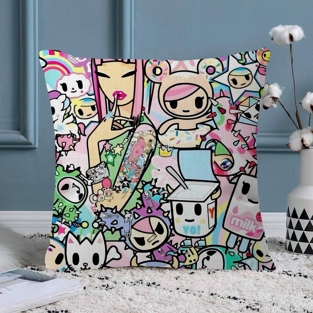 Cartoon Art Kawaii townTokidokiinside Pillow Anime Pillow Sofa Bed Head Pillow Cover Cushion Cover Fashion