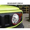 SHINEKA Car Front Headlight Lamp Decoration Cover Stickers For Suzuki Jimny 2019 2020 2021 2022 2023 2024 Exterior Accessories