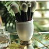 Embossed Portrait Makeup Brush Holder Lipstick Eyebrow Pencil Storage Box  Desktop Decor