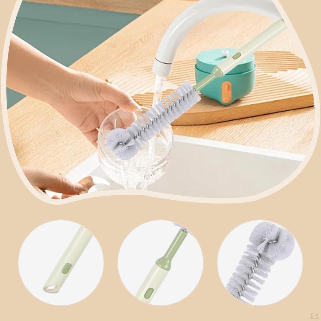 Щетка для мытья бутылок, очиститель чашек, гаджет с длинной ручкой, выдвижной скребок для кружек, для дома