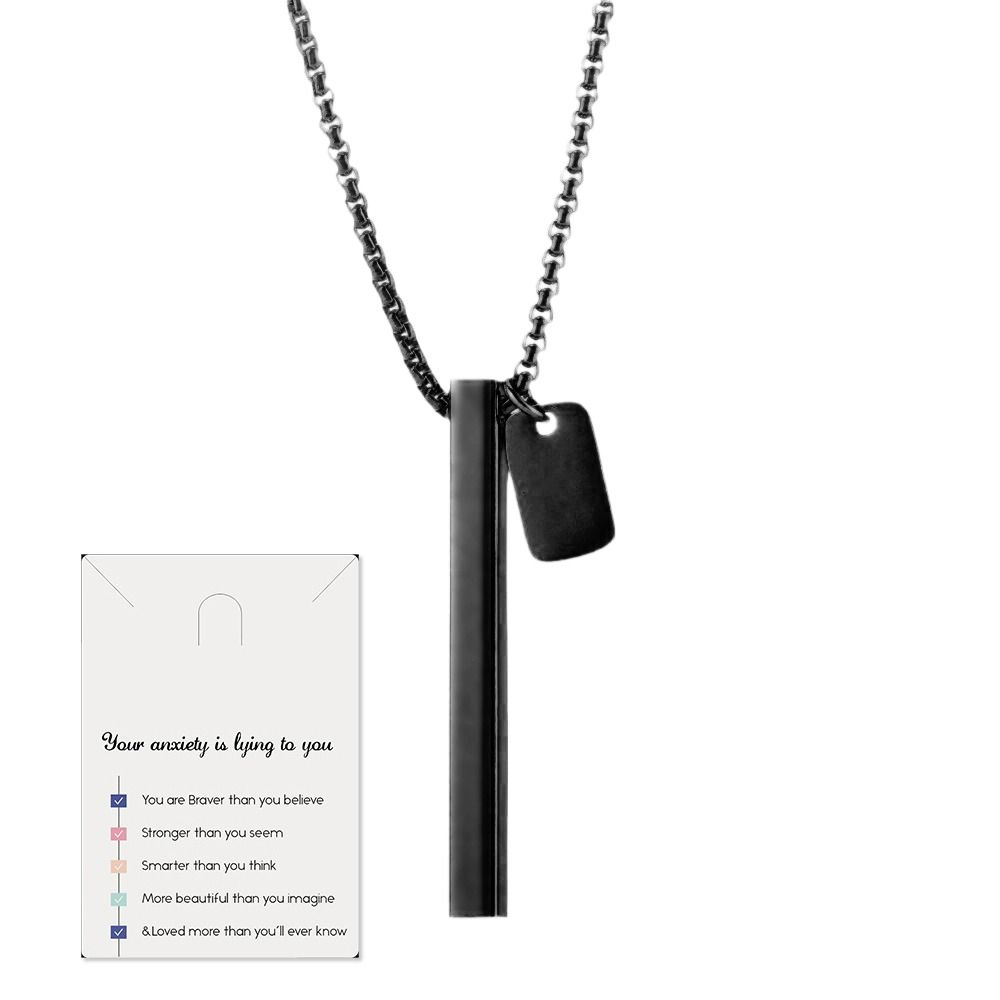 Ожерелье из нержавеющей стали Mindful Anapana для дыхания, стресс, тревога, свисток, ожерелье, йога, спорт