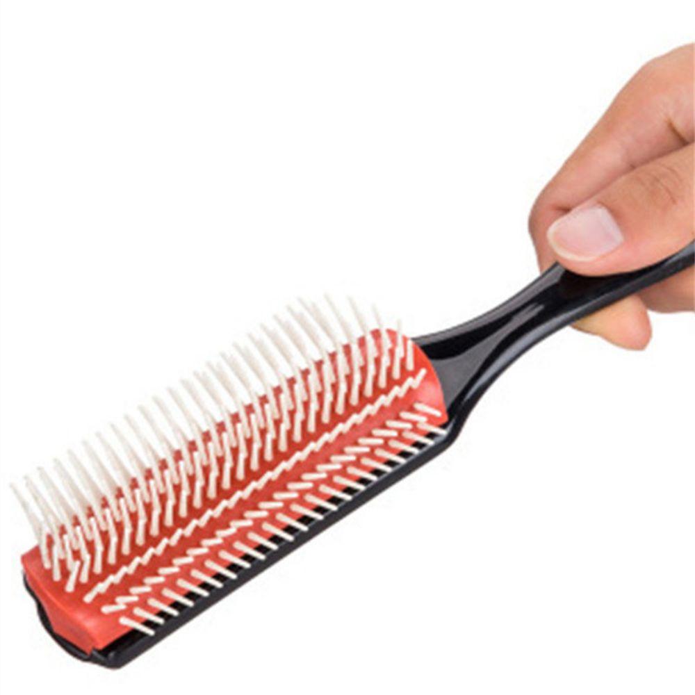 Сухая щетина парикмахерский инструмент для укладки волос щетка для волос 9-рядная расческа для распутывания волос массажер для кожи головы