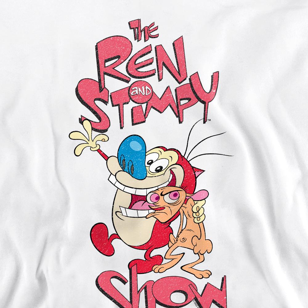 Свитшот унисекс для взрослых с изображением Рена и Стимпи