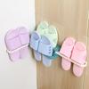 2Pcs Slippers Storage Rack Punching Free 3 In 1 Wall-Mounted Folding Organizer Kitchen Bathroom Slipper Stand