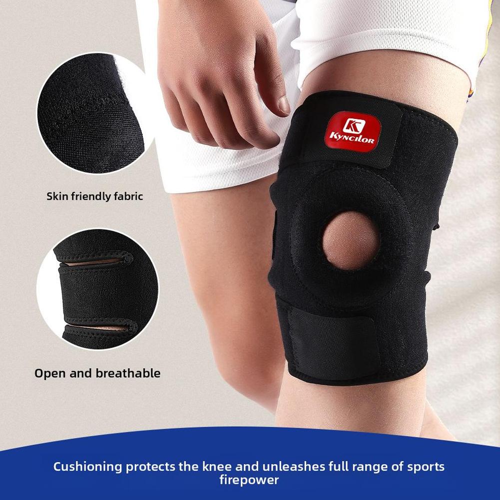 Поддержка колена ортопедический наколенник регулируемый открытый спортивный наколенник надколенник тренировка сустав для H2G7