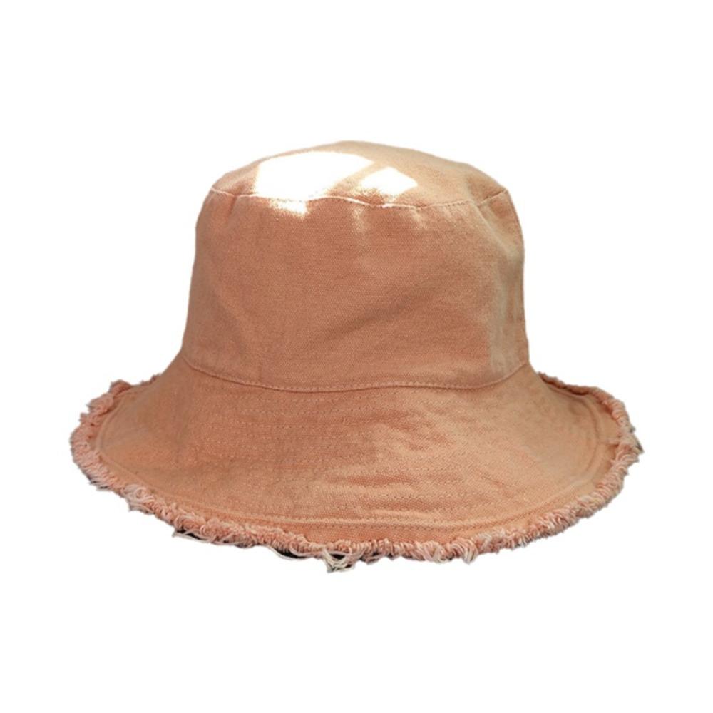 Foldable Thin Bucket Hat Sunshade Sun Protection Cap Sun Cap Raw Edge Fisherman Hat Men