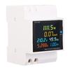 Digital Single Phase Energy Meter Din Rail AC Voltage Current Power Factor Frequency Electricity