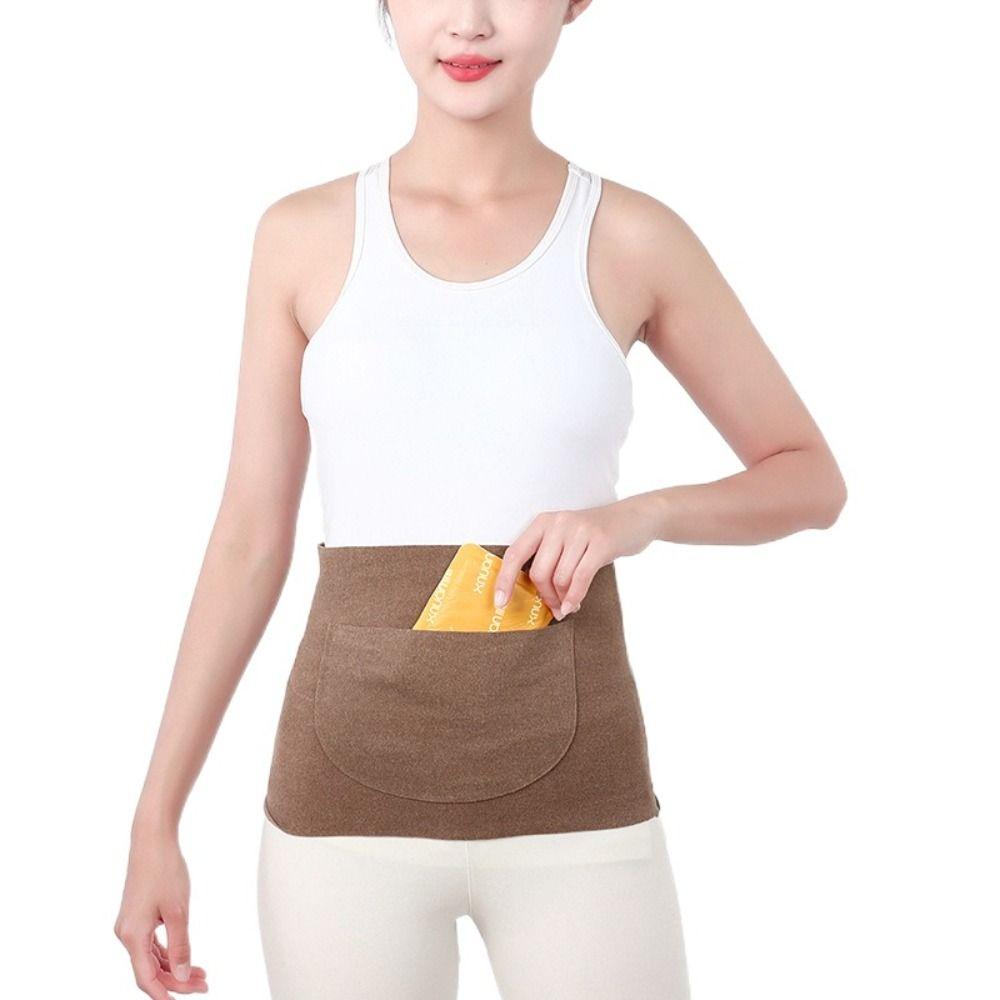 Traceless Fleece Waist Warmer High Elastic Abdominal Wrap Elderly People