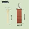 Anti-Loss Clip Golf Tee Holder PU Leather Outdoor Sports Gear Golf Tee Organizer  Outdoor Sports