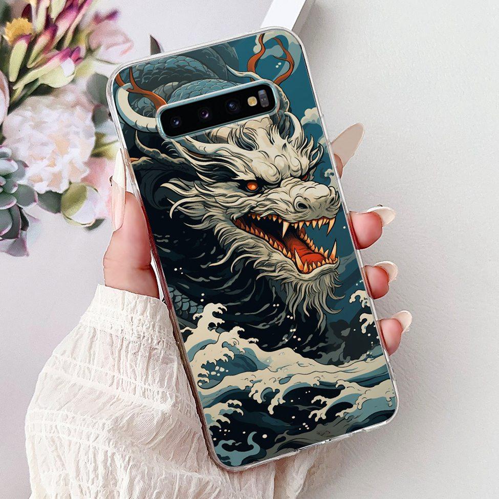 Чехол для Samsung S10 Plus SM-G975F Милый Кавайный Модный Цветочный Роскошный Крутой Расписной Мягкий Чехол для Телефона Samsung Galaxy S10+