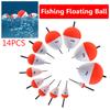 MUQZI Sports Accessory 14Pcs Vertical Sea Fishing Floats Buoy Bobber Stick Fish Tackle Tools Accessory