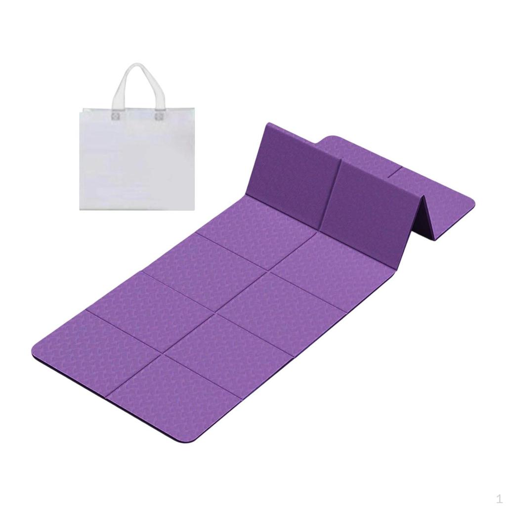 Foldable Mat Folding Exercise Pad with Storage Bag for Hiking Stretching
