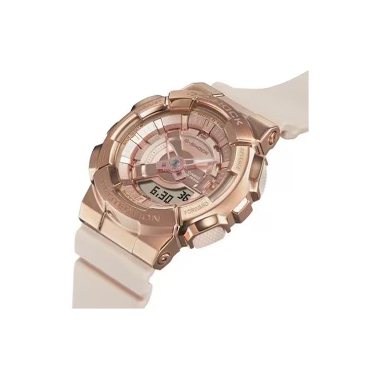 Casio Женские Полностью Металлические Серия Золотые Часы GM-S110PG-4AJF GM-S110PG-4AJF