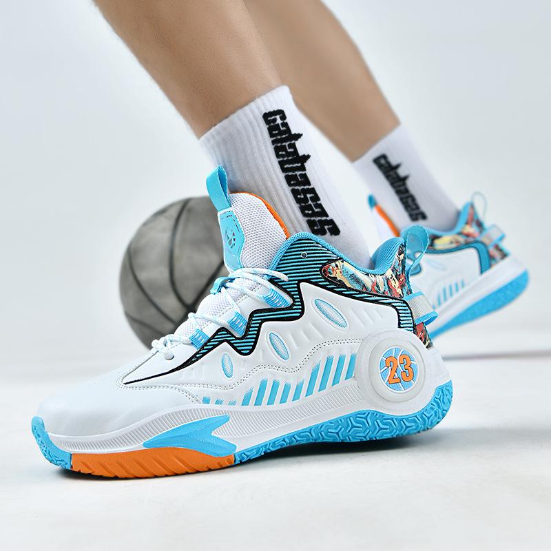 Летние новые баскетбольные кроссовки для мужчин и женщин, легкие, амортизирующие, кроссовки с толстой подошвой, для любителей износостойких кроссовок