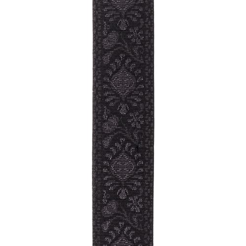 D'Addario Woven Monterey Black Tubular Guitar Strap (50TB01)