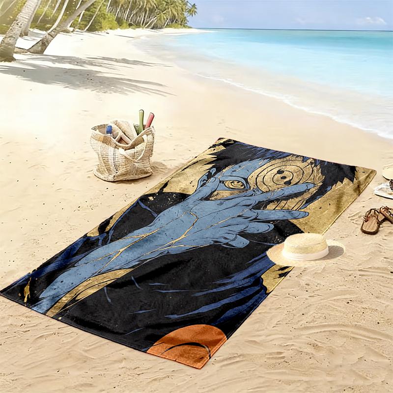 naruto Beach Towel Suitable for Various Scenarios Such As Kitchen, Bathroom and Beach Swimming