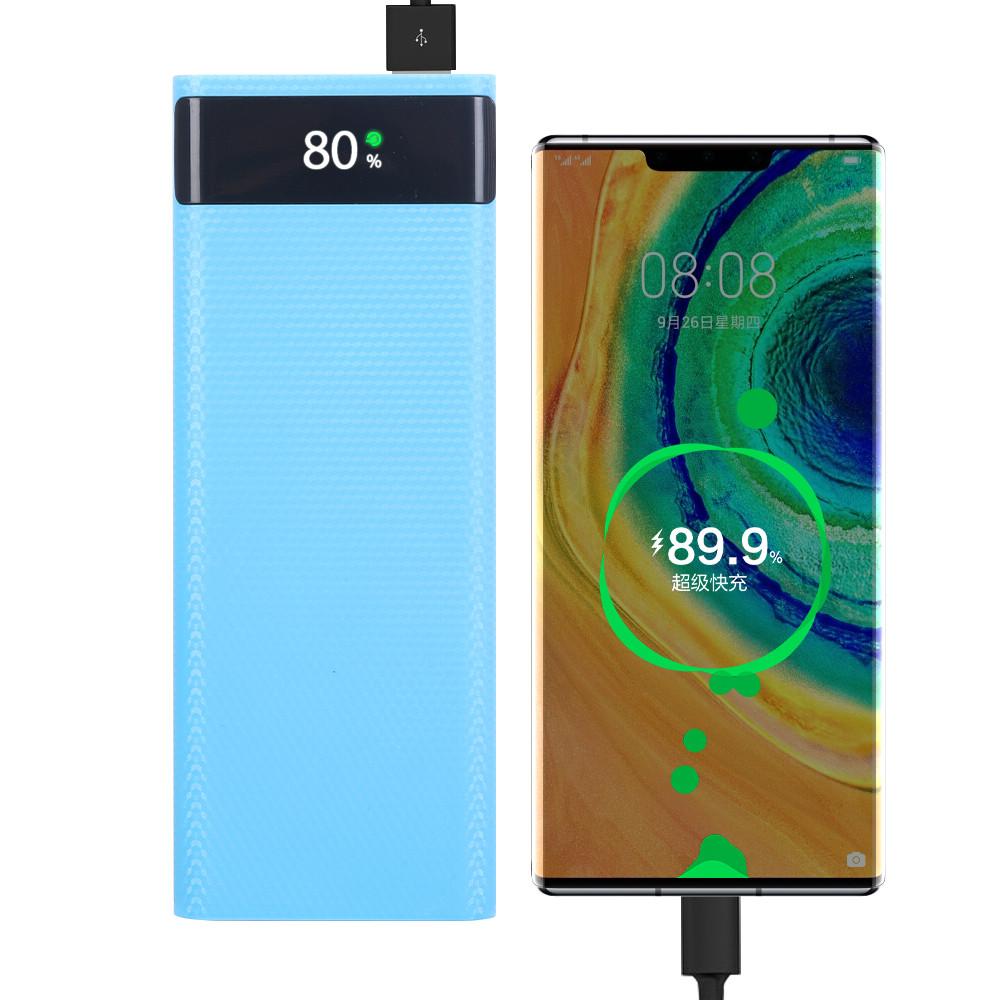 8*18650 чехлов для внешнего аккумулятора, портативный двойной USB-зарядный корпус типа C, чехлы для аккумуляторов 18650 для iPhone, Xiaomi, Huawei без аккумулятора