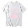 2025 Autumn and Winter Couples Simple Trend Pure Cotton Skin-friendly T-shirt Swan Printing Trend Large Size Men Women's T-shirt