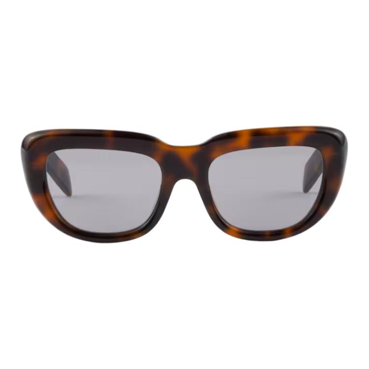 Prada Logo Design Acetate Square Sunglasses Women sunglasses Tortoiseshell SPRD07_E20D_FE50Q_C_053