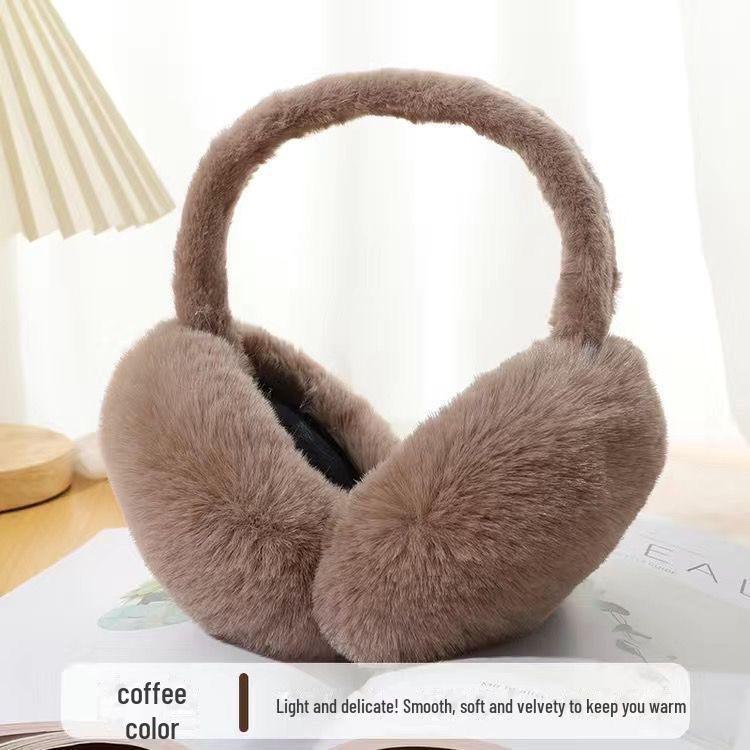 Женские высококачественные складные корейские меховые наушники для защиты от холода осенью и зимой