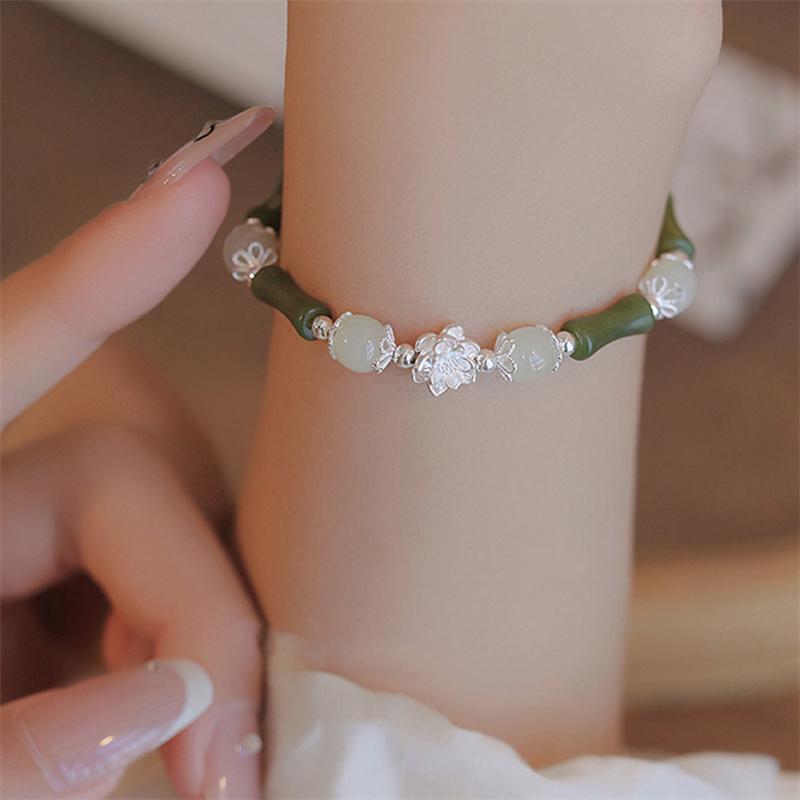 Браслет ручной работы из натурального камня Lotus FloerBeads для женщин, ювелирные изделия для вечеринки в подарок
