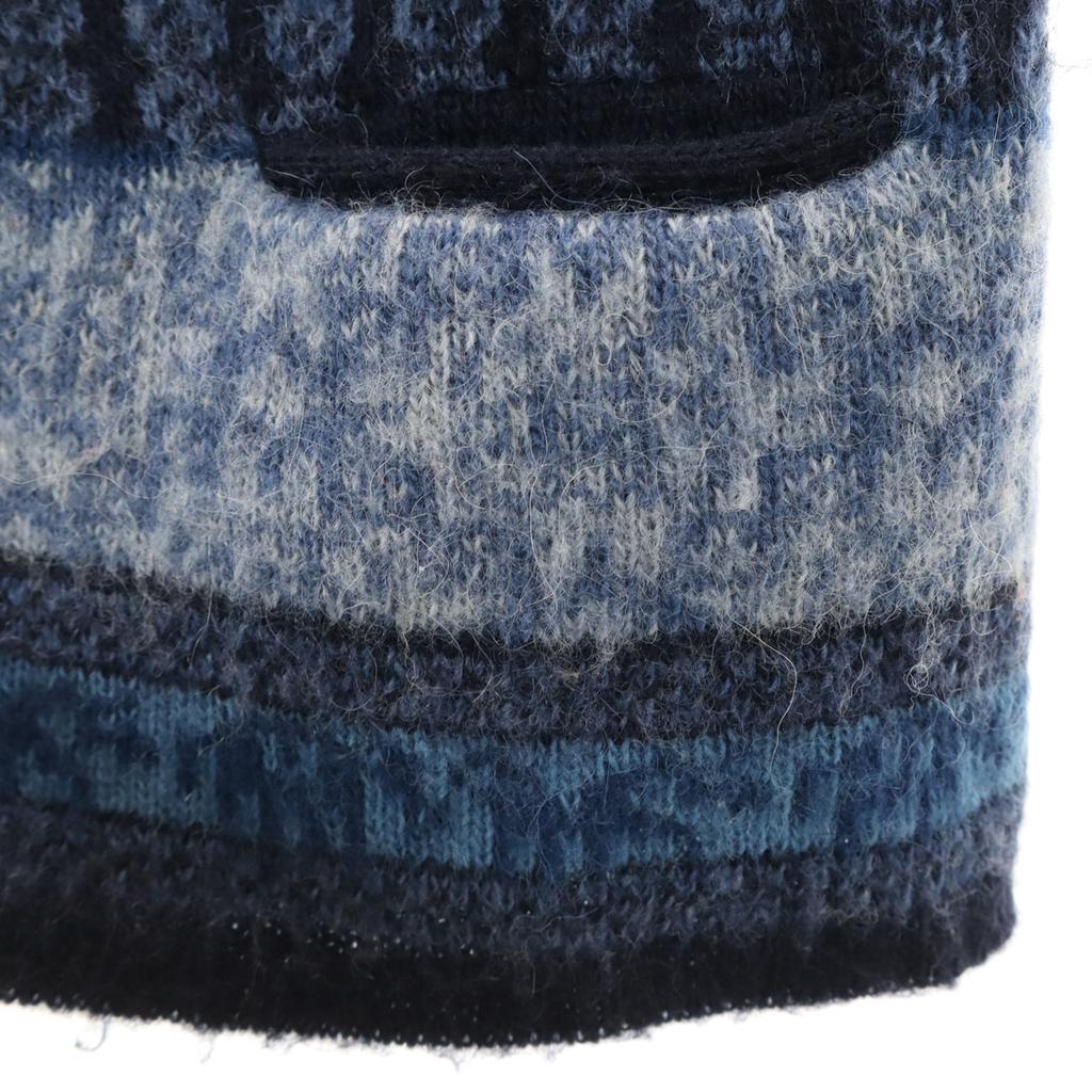 ICEWEAR 80-е Винтажный Исландский Нордический Узор Вязаный жилет M Темно-синий Мужской Б/у