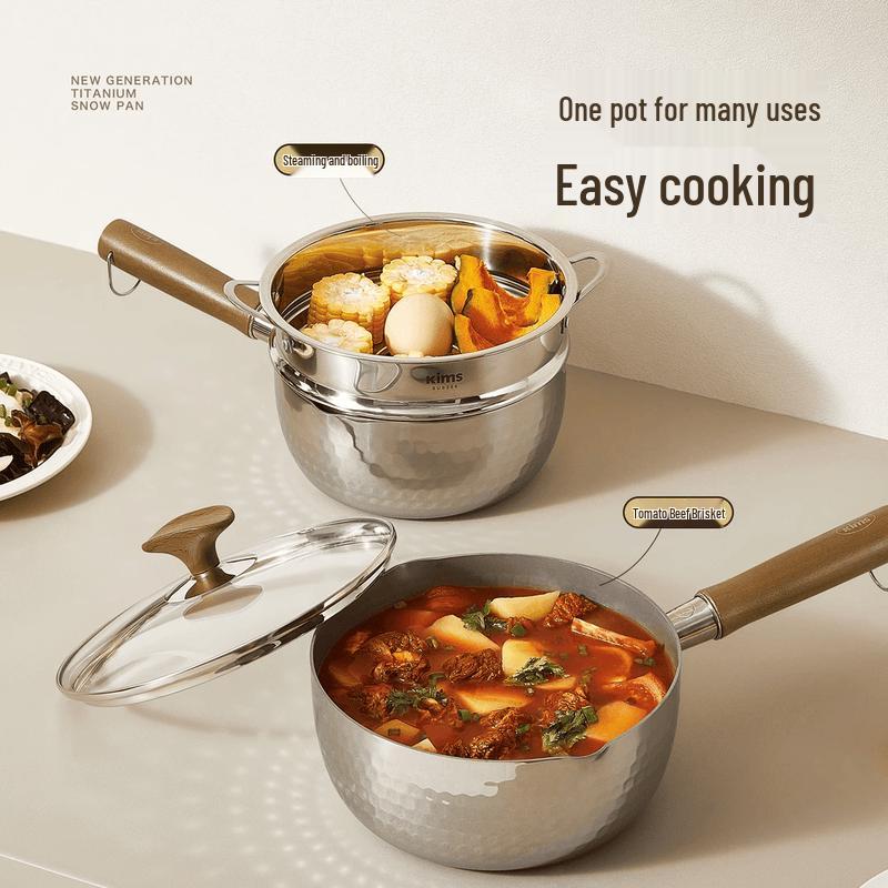 Антипригарная кастрюля Kims Cook с титановым покрытием
