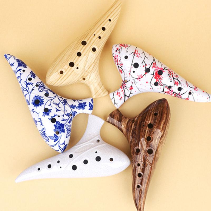 12-дырочная окарина Инструмент Окарины Альт До Тональность Профессиональный Резиновый Инструмент Окарина Для Любителя Музыки Начинающего