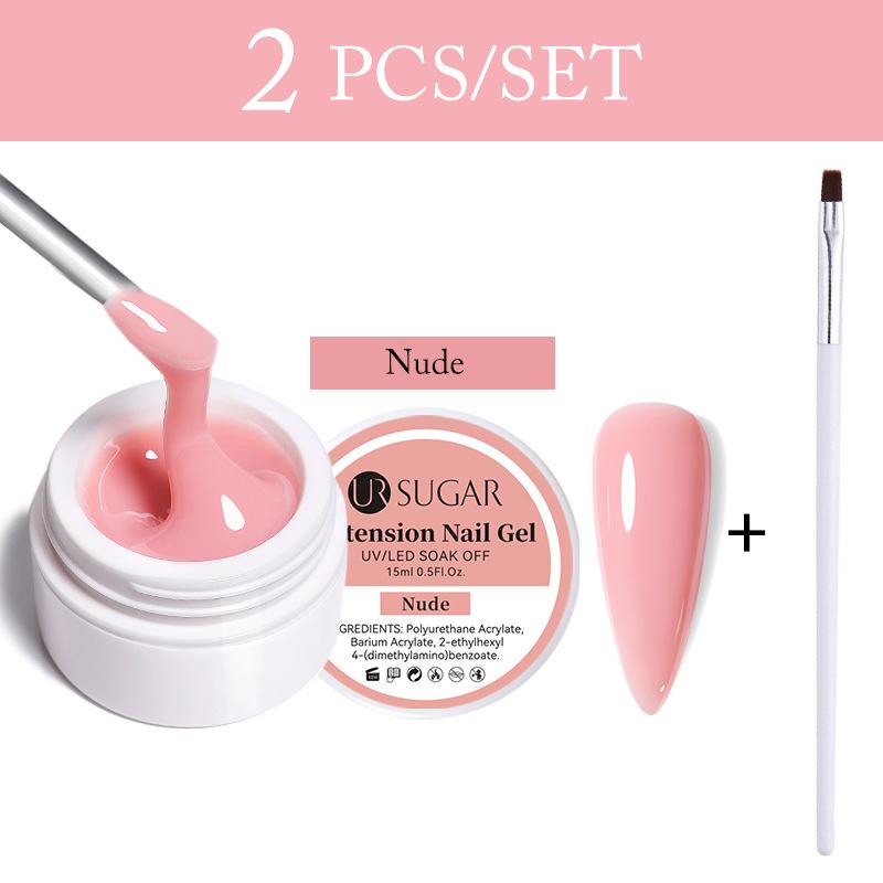 Держатель для бумаги для наращивания в коробке, набор инструментов для наращивания ногтей Crystal, быстрый УФ-клей для наращивания ногтей