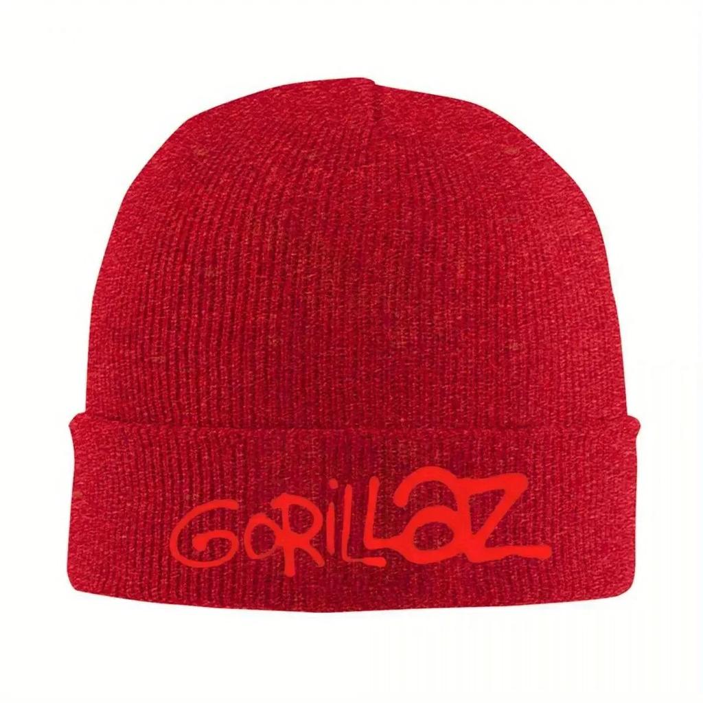 Gorillaz Knitted Caps Womens Unisexs Beanie Winter Hat Hip Hop Melon Cap