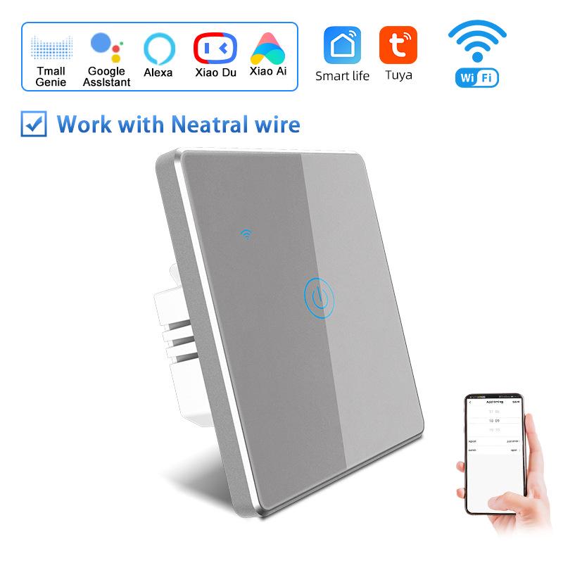 Умный WiFi сенсорный выключатель Graffiti EU с голосовым управлением Alexa