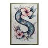 Plakat Z Literą S Wśród Kolorowych Kwiatów Plakat Z Literą S Wśród Kolorowych Kwiatów, 50X70 Cm, Rama Drewniana Jasny Dąb, Papier Matowy 230 Gsm