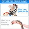 1 шт. Захват для рыбы Инструмент для захвата рыбы Металлические захваты для рыбы для рыбалки 3 когтя Захваты для рыбы Нескользящие рыболовные плоскогубцы Захват Контрольный зажим Коготь Рыболовные плоскогубцы