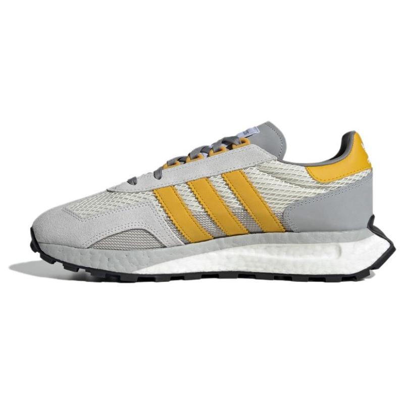 adidas Originals Retropy E5 Износостойкие Дышащие Низкие Повседневные Кроссовки для Бега Унисекс Серые Желтые Кроссовки IE0506
