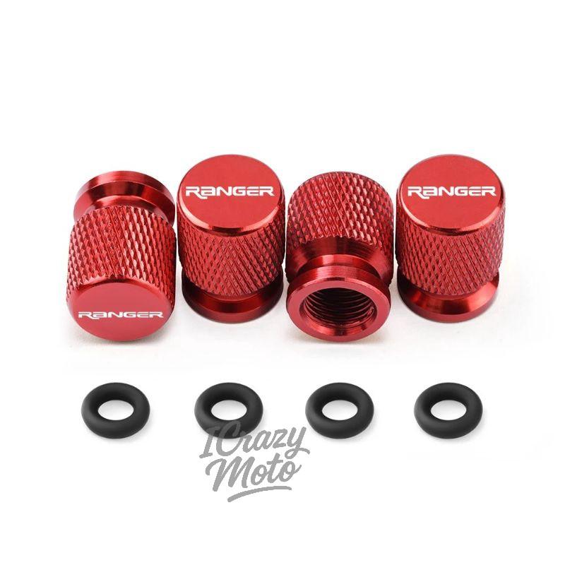 lcqg2 4PCS Car Wheel Tire Valve Caps Tyre Stem Covers Airdust Waterproof For Ford Ranger Accessories