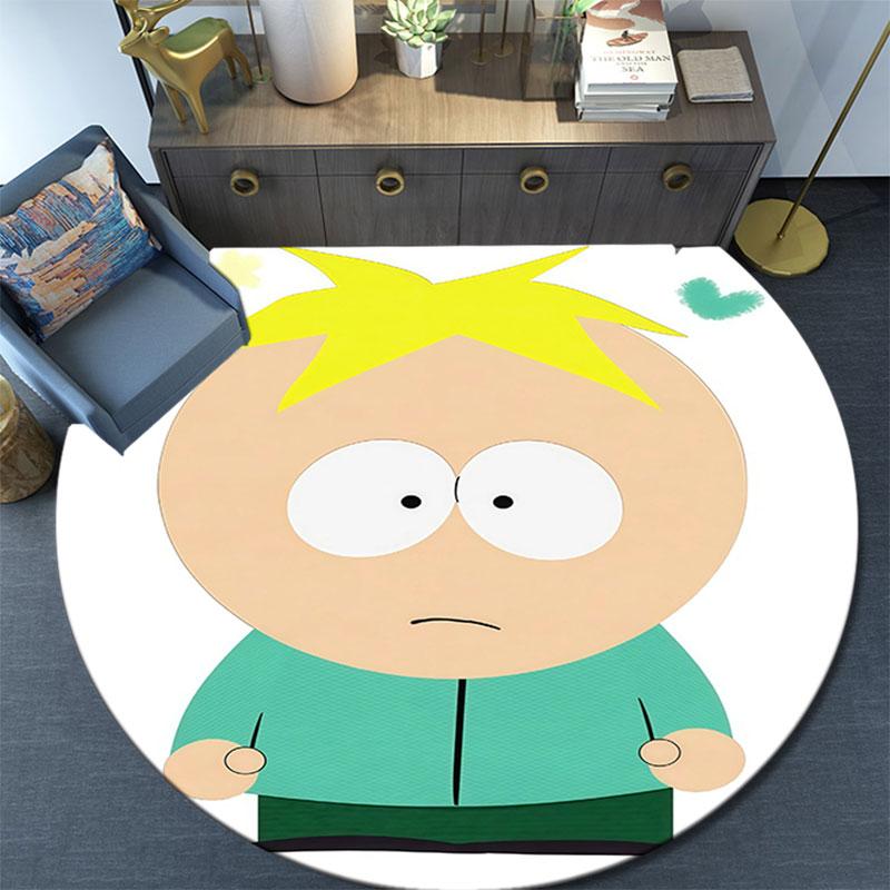 Butters Stotch pattern round rug,Carpet Rug for Living Room Bedroom Playroom ,Non-slip Floor Mat,Holiday Gifts and Birthday Gifts.