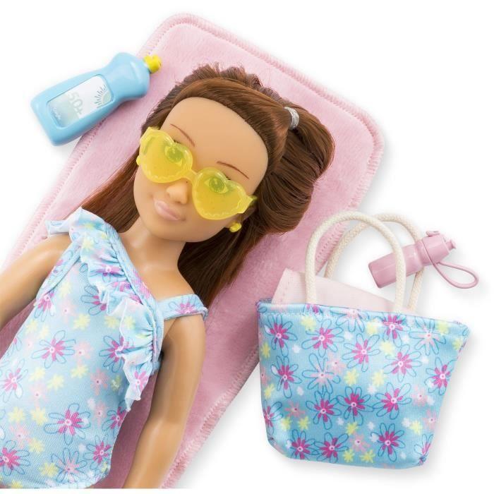 Coffret Zoé à la plage - COROLLE GIRLS - Poupée mannequin - 5 accessoires - 28 cm - Dès 4 ans