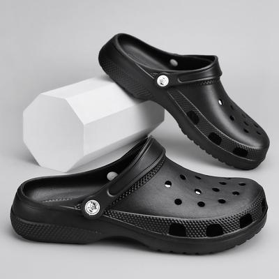 Cross The Same Hole Shoes Мужские и женские парные тапочки большого размера с сумкой на голову Модные универсальные уличные пляжные тапочки Eva Cool