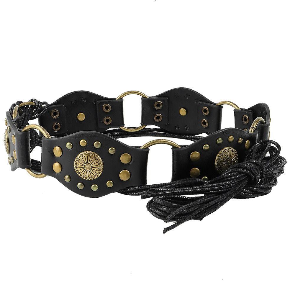 Exaggerated Cowboy Hollow Belt Y2K Wide Disc Belt Y2K Hollow Disc Belt Disc Belt for Women