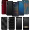 Роскошный корпус из углеродного волокна с текстурой телефона для Samsung Galaxy S23 S22 S21 S20 Fe Ultra S10 S9 S8 Plus Note 20ultra 10plus Чехол